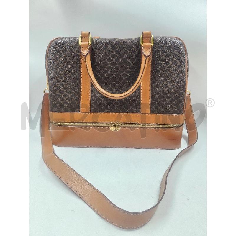 BORSA D DA VIAGGIO CELINE CANVAS MARRONE VINTAGE  | Mercatino dell'Usato Verona fiera 1