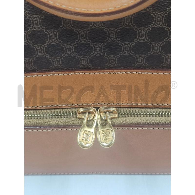 BORSA D DA VIAGGIO CELINE CANVAS MARRONE VINTAGE  | Mercatino dell'Usato Verona fiera 2