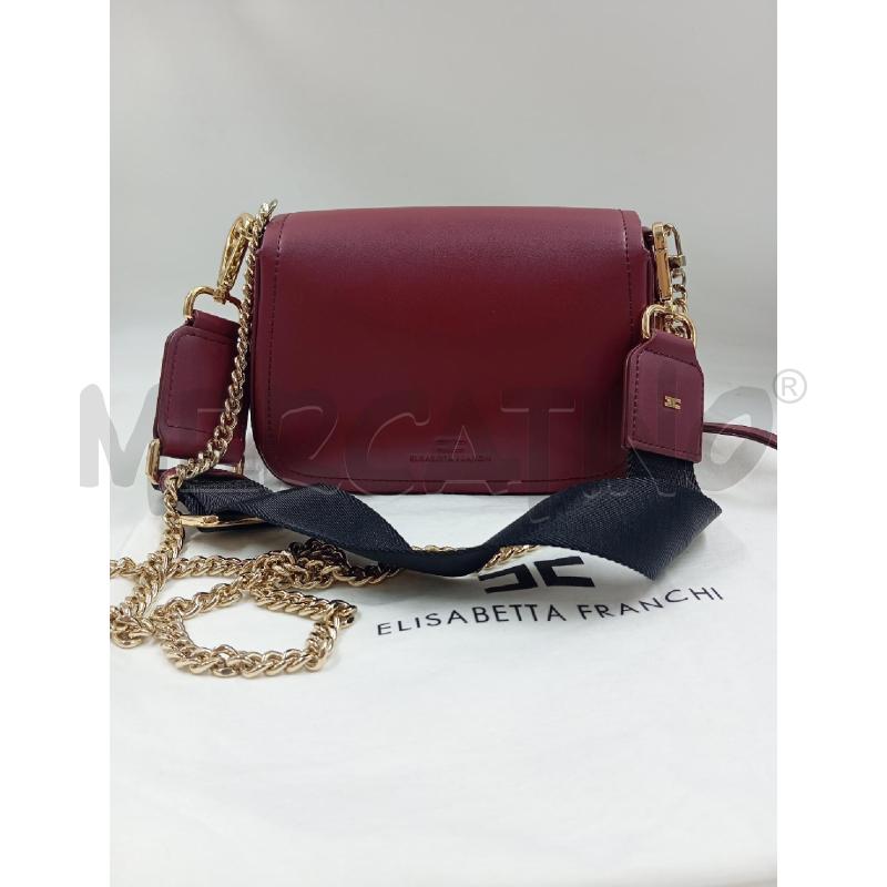 BORSA D ELISABETTA FRANCHI BORDEAUX + TRACOLLE  | Mercatino dell'Usato Verona fiera 2