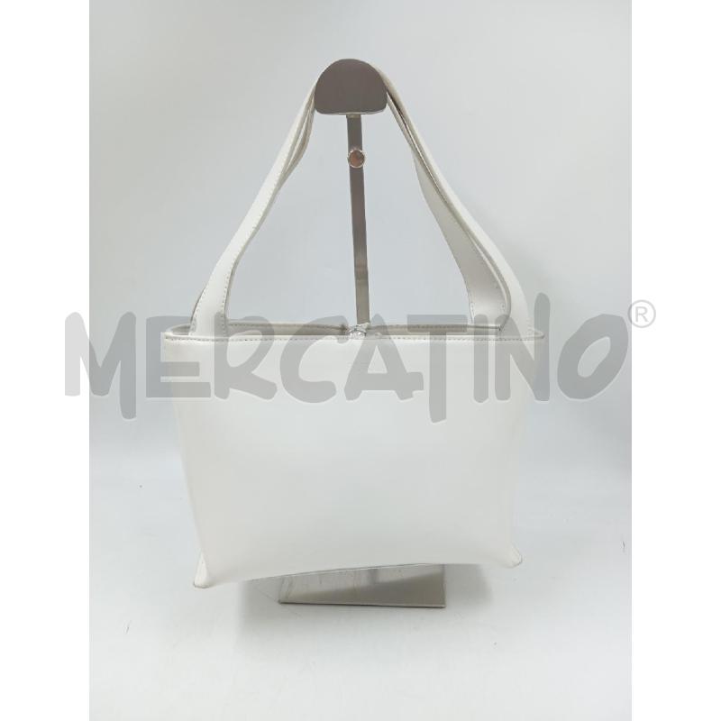 BORSA D FURLA BIANCO CON POMOLETTI CROMATI  | Mercatino dell'Usato Verona fiera 1