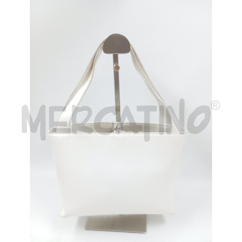 BORSA D FURLA BIANCO CON POMOLETTI CROMATI  | Mercatino dell'Usato Verona fiera 3