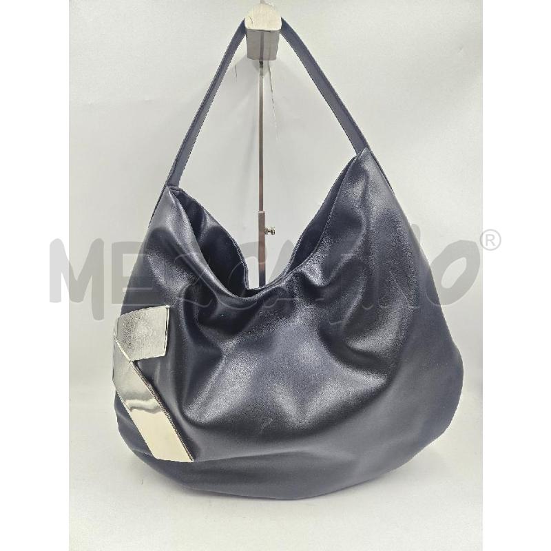 BORSA D GENNY X GRANDE NAPPA NERA INSERTO CROMATO  | Mercatino dell'Usato Verona fiera 1