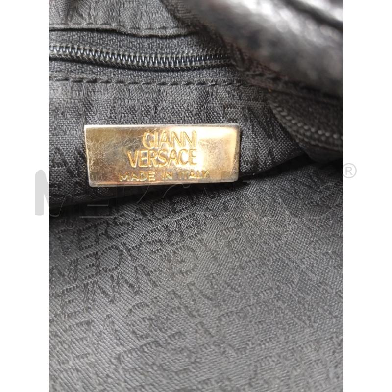 BORSA D GIANNI VERSACE NERA IN PELLE  | Mercatino dell'Usato Verona fiera 4
