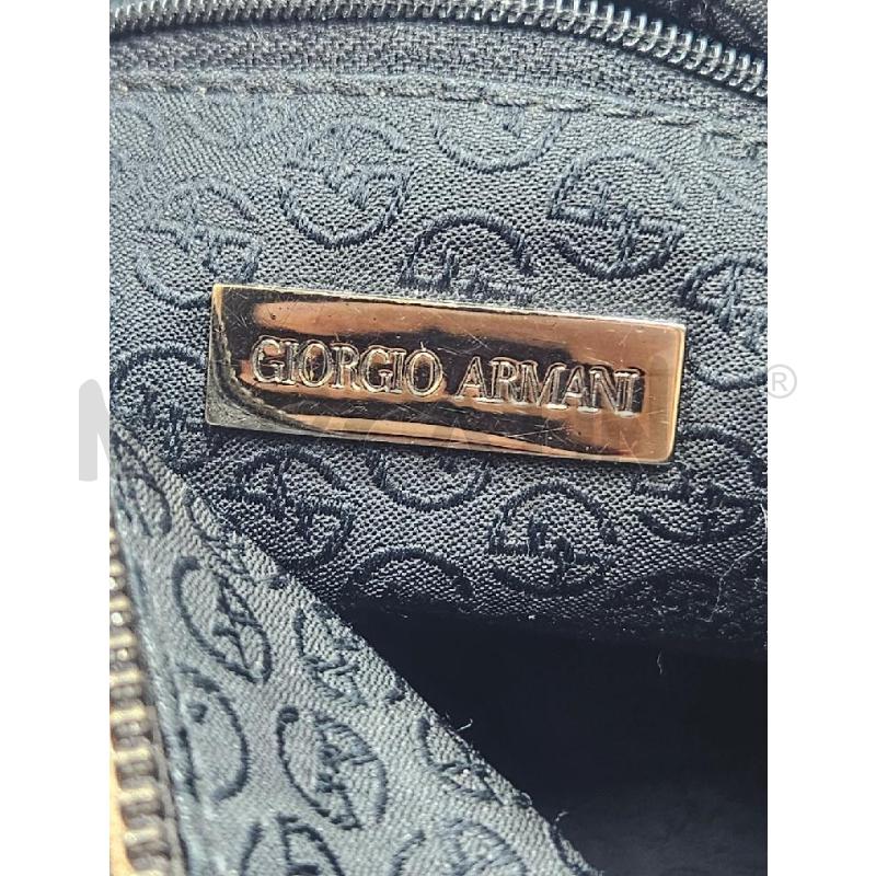 BORSA D GIORGIO ARMANI STAMPA COCCO MARRONE  | Mercatino dell'Usato Verona fiera 4