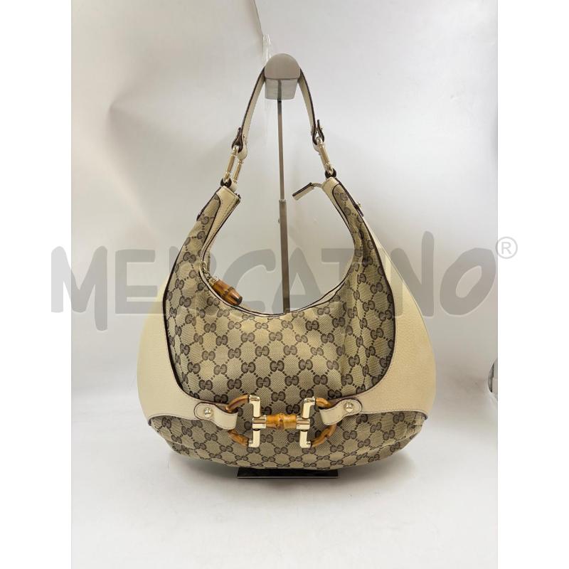 BORSA D GUCCI BAMBOO MONOGRAM HOBO AMALFI | Mercatino dell'Usato Verona fiera 1