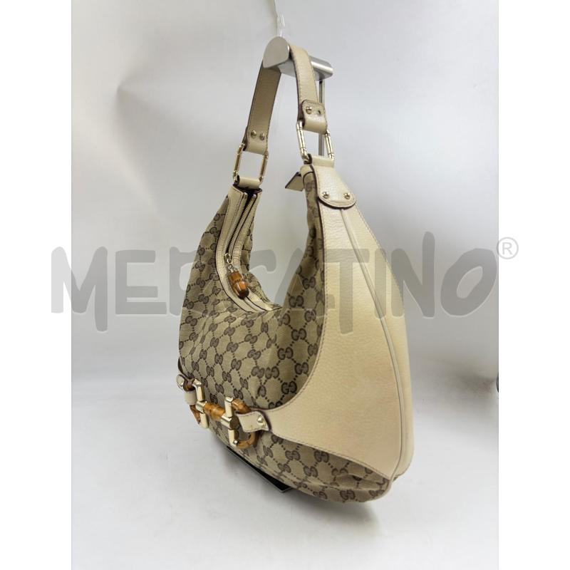 BORSA D GUCCI BAMBOO MONOGRAM HOBO AMALFI | Mercatino dell'Usato Verona fiera 2