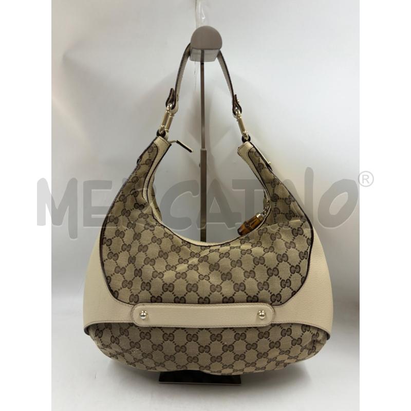 BORSA D GUCCI BAMBOO MONOGRAM HOBO AMALFI | Mercatino dell'Usato Verona fiera 3