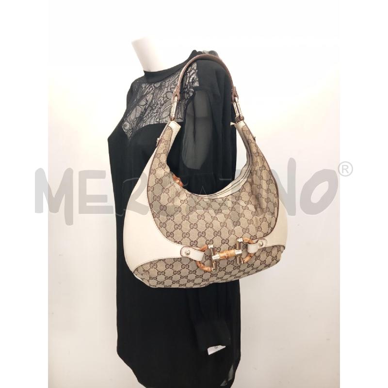 BORSA D GUCCI BAMBOO MONOGRAM HOBO AMALFI | Mercatino dell'Usato Verona fiera 5