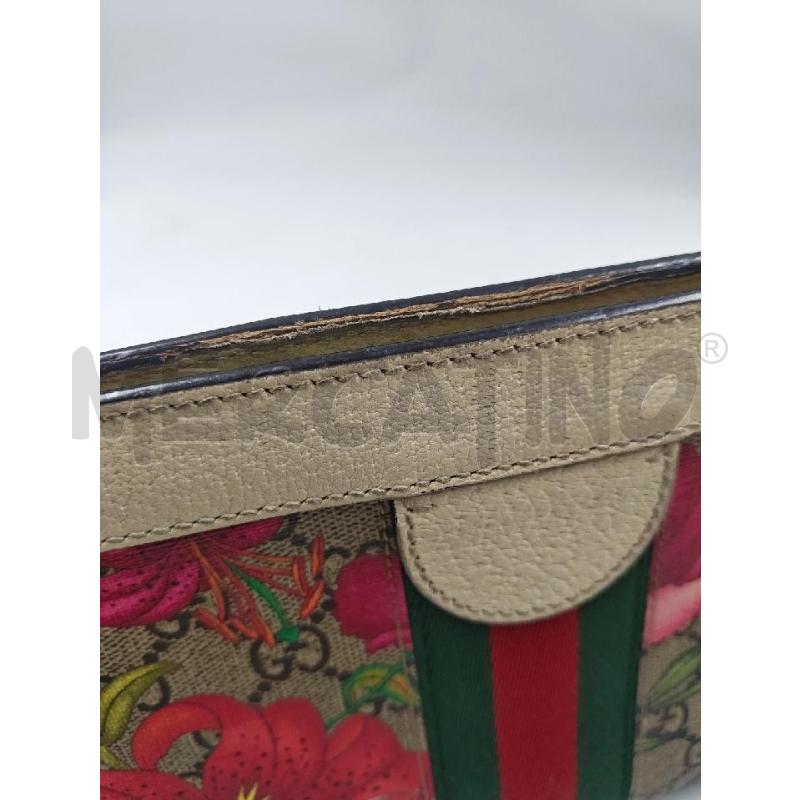 BORSA D GUCCI OPHIDIA FLORA CATENA DORATA  | Mercatino dell'Usato Verona fiera 3