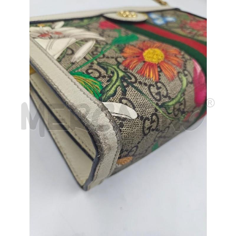 BORSA D GUCCI OPHIDIA FLORA CATENA DORATA  | Mercatino dell'Usato Verona fiera 4