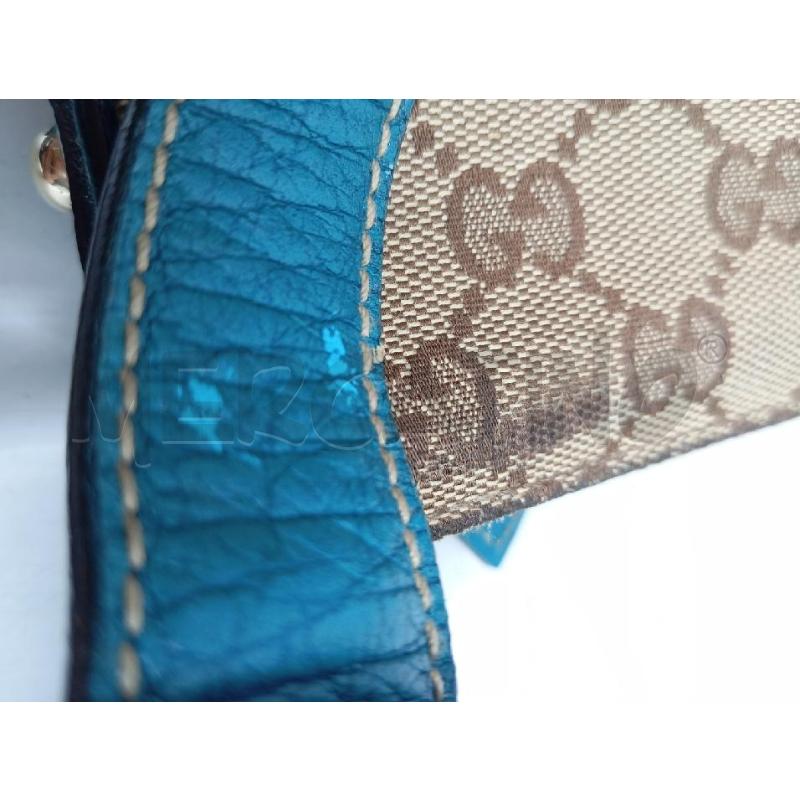 BORSA D GUCCI TELA GG CANVAS CELESTE GANCIO MET | Mercatino dell'Usato Verona fiera 3