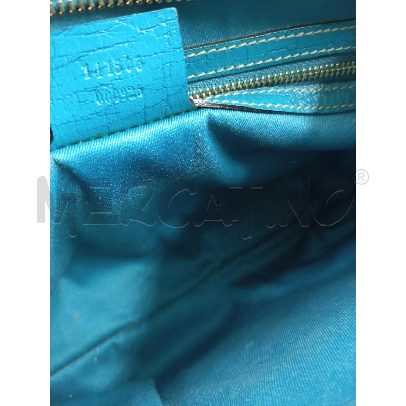 BORSA D GUCCI TELA GG CANVAS CELESTE GANCIO MET | Mercatino dell'Usato Verona fiera 4
