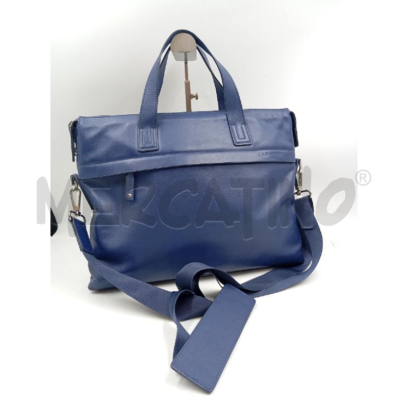 BORSA D LA MARTHE BLU DA LAVORO IN PELLE  | Mercatino dell'Usato Verona fiera 1
