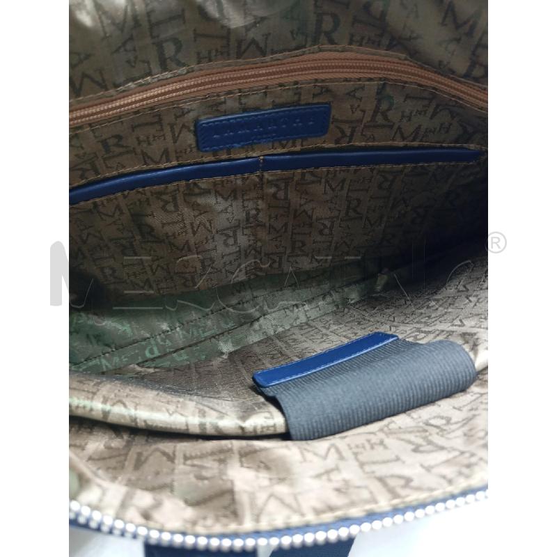BORSA D LA MARTHE BLU DA LAVORO IN PELLE  | Mercatino dell'Usato Verona fiera 4
