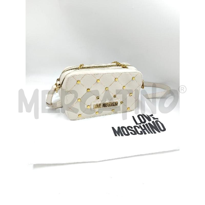 BORSA D LOVE MOSCHINO BIANCA BORCHIE DORATE  | Mercatino dell'Usato Verona fiera 1