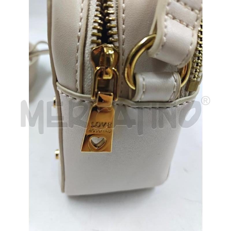 BORSA D LOVE MOSCHINO BIANCA BORCHIE DORATE  | Mercatino dell'Usato Verona fiera 5