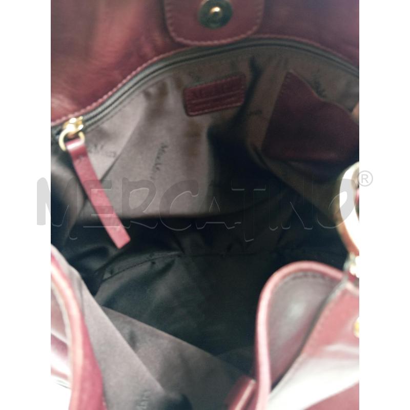 BORSA D MAX MARA BORDEAUX INSERTI DORATI  | Mercatino dell'Usato Verona fiera 4