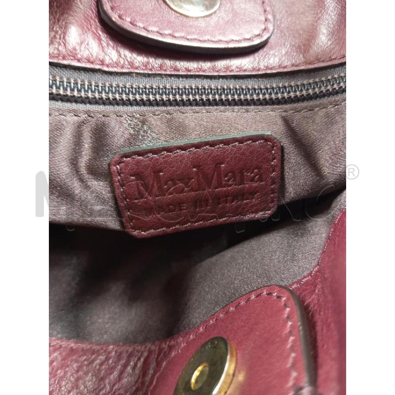 BORSA D MAX MARA BORDEAUX INSERTI DORATI  | Mercatino dell'Usato Verona fiera 5