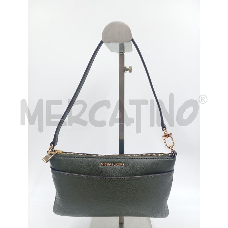 BORSA D MICHAEL KORS JET SET WRISTLET VERDE OLIVA  | Mercatino dell'Usato Verona fiera 1