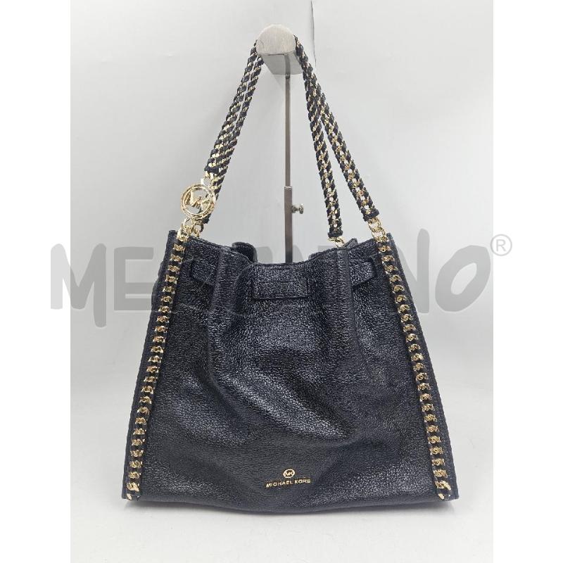 BORSA D MICHAEL KORS NERA IN  PELLE MARTELLATA | Mercatino dell'Usato Verona fiera 1