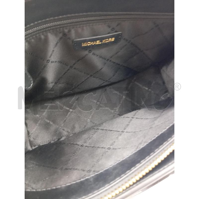 BORSA D MICHAEL KORS SHEILA  NERA SCRITTA DORATA  | Mercatino dell'Usato Verona fiera 3
