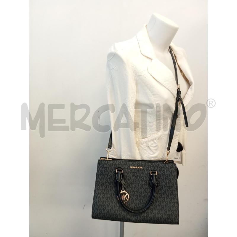 BORSA D MICHAEL KORS SHEILA  NERA SCRITTA DORATA  | Mercatino dell'Usato Verona fiera 4