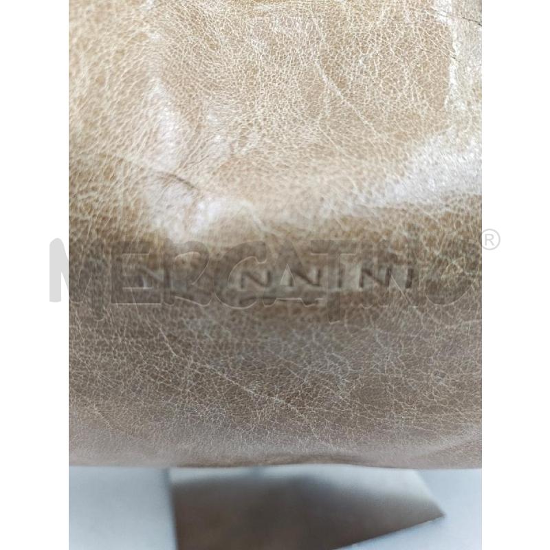 BORSA D NANNINI BEIGE MANICO NERO  | Mercatino dell'Usato Verona fiera 2