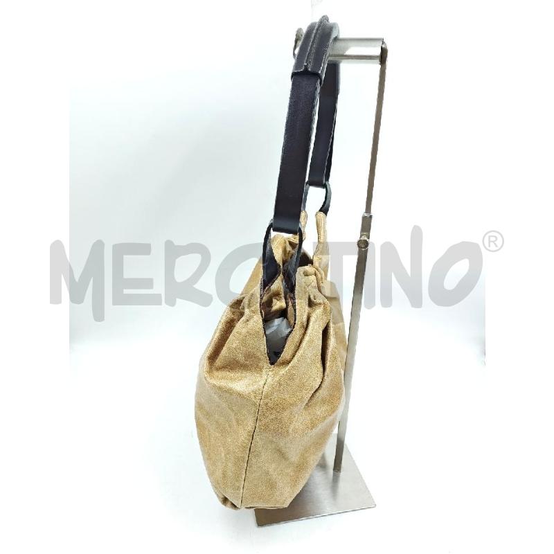 BORSA D NANNINI BEIGE MANICO NERO  | Mercatino dell'Usato Verona fiera 3