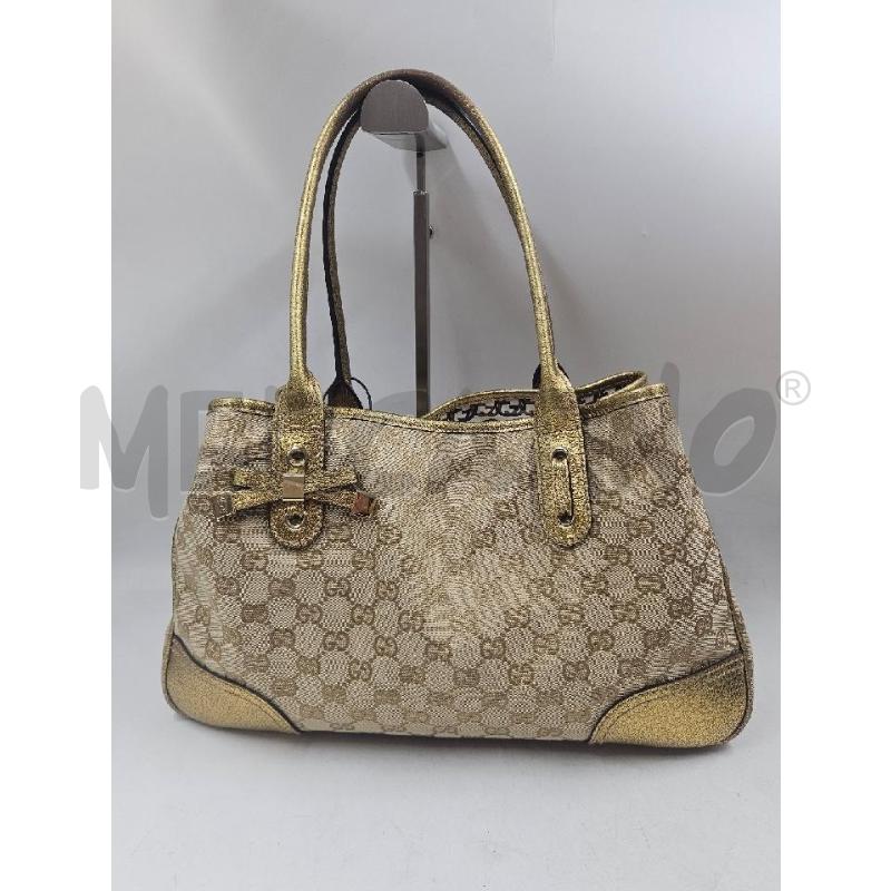 BORSA D PRINCY GUCCI TESSUTO GG INSERTI DORATI  | Mercatino dell'Usato Verona fiera 1