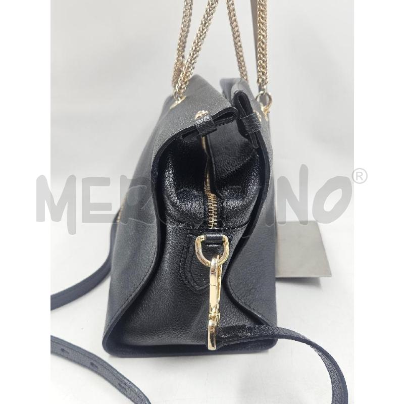 BORSA D RICHMOND  CON MANICI INTRECCIATI NERA IN PELLE   | Mercatino dell'Usato Verona fiera 3