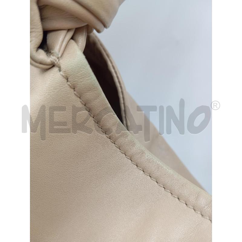 BORSA D SERGIO ROSSI PELLE BEIGE A SPALLA DET MET | Mercatino dell'Usato Verona fiera 2