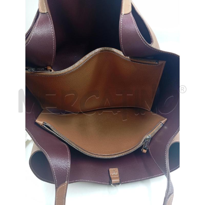 BORSA D TODS IN PELLE A GRANA CAMMELLO  | Mercatino dell'Usato Verona fiera 2