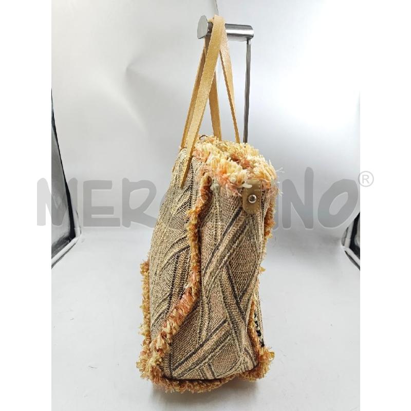 BORSA D  MANILA GRACE PAGLIA SFRANGIATA  | Mercatino dell'Usato Verona fiera 2