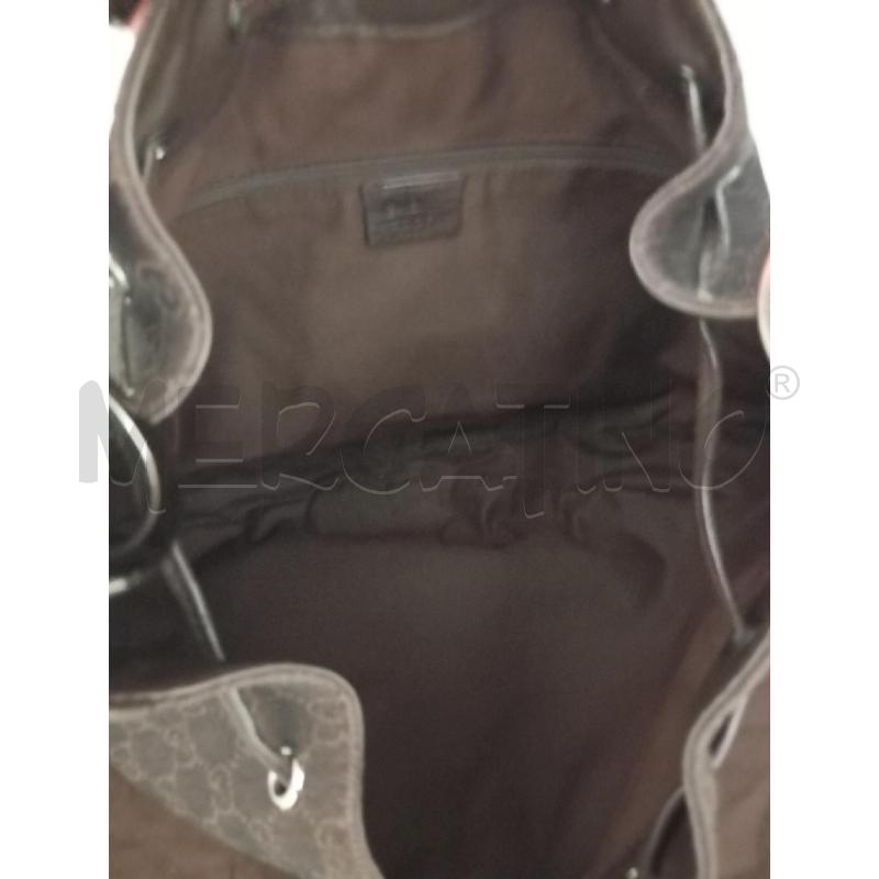 BORSA GUCCI TESSUTO MARRONE GG INSERTI PELLE | Mercatino dell'Usato Verona fiera 3