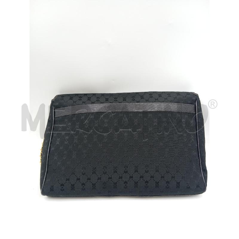 BORSA NINA RICCI TESSUTO NERO TRACOLLA DORATA  | Mercatino dell'Usato Verona fiera 3