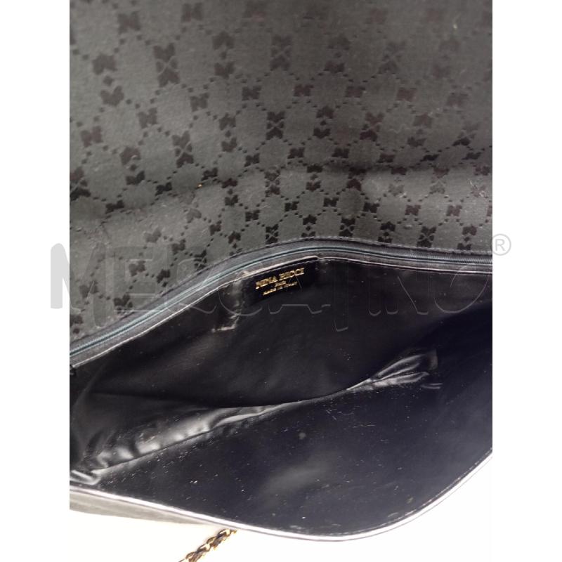 BORSA NINA RICCI TESSUTO NERO TRACOLLA DORATA  | Mercatino dell'Usato Verona fiera 4