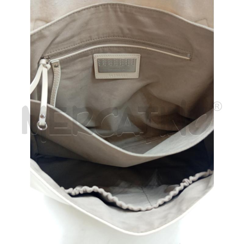 BORSA POSTINA ZANELLATO CANVAS PELLE BIANCA  | Mercatino dell'Usato Verona fiera 3