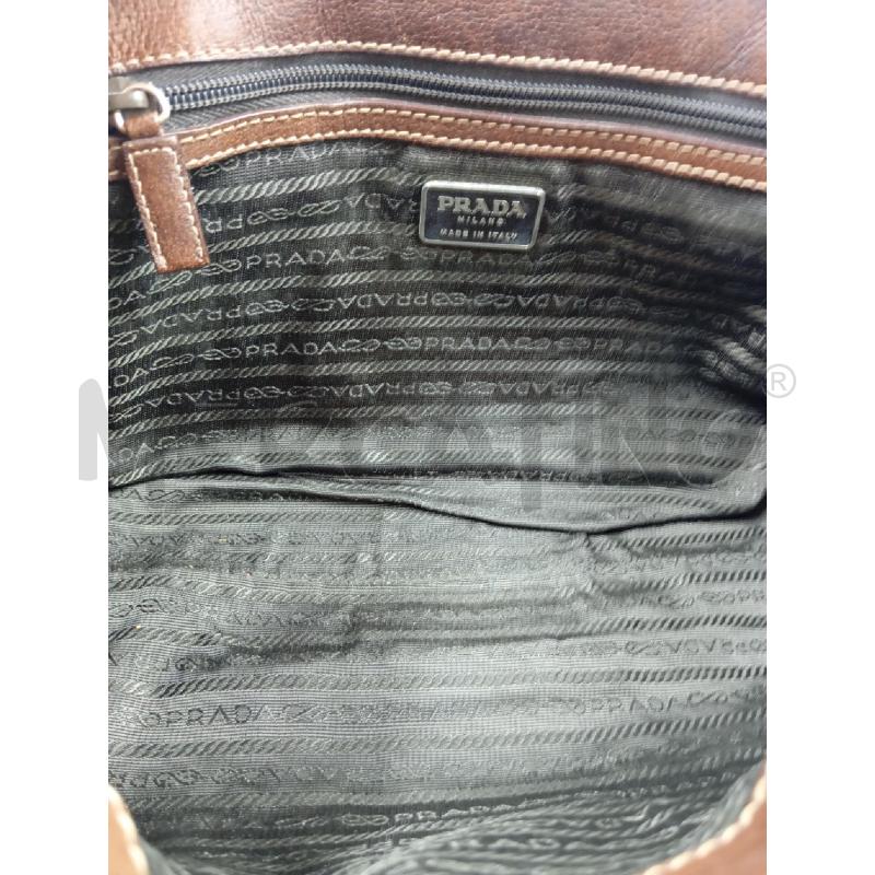 BORSA PRADA A SPALLA PELLE MARRONE  | Mercatino dell'Usato Verona fiera 3