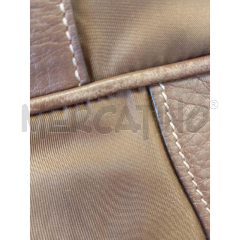 BORSA PRADA TESSUTO PELLE MARRONE  | Mercatino dell'Usato Verona fiera 4