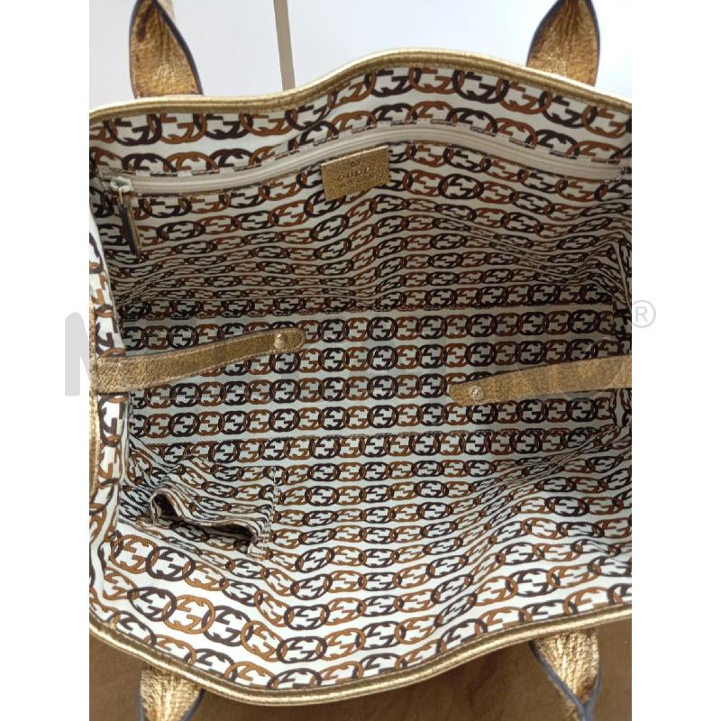 BORSA PRINCY GUCCI TESSUTO GG INSERTI PELLE DORATA | Mercatino dell'Usato Verona fiera 3
