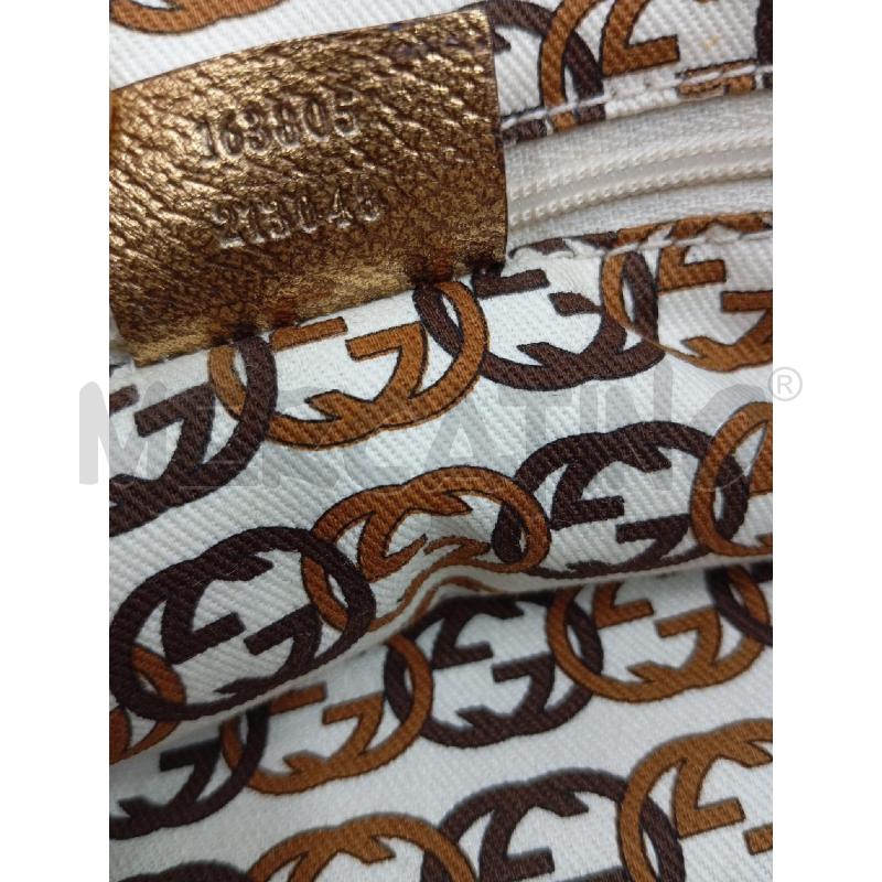 BORSA PRINCY GUCCI TESSUTO GG INSERTI PELLE DORATA | Mercatino dell'Usato Verona fiera 4