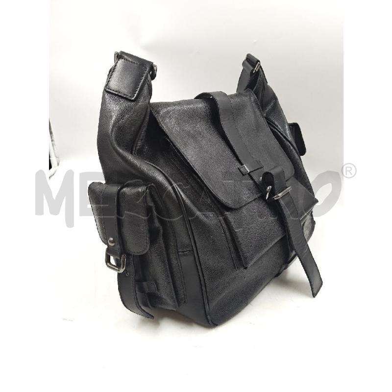 BORSA UNISEX SALVATORE FERRAGAMO NERA IN PELLE SHOUDER BAG  | Mercatino dell'Usato Verona fiera 2