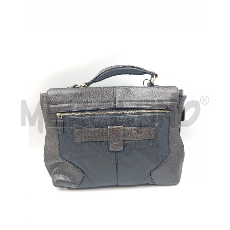 BORSA U PIQUADRO DA LAVORO NERA INSERTI ANIMALIER  | Mercatino dell'Usato Verona fiera 2