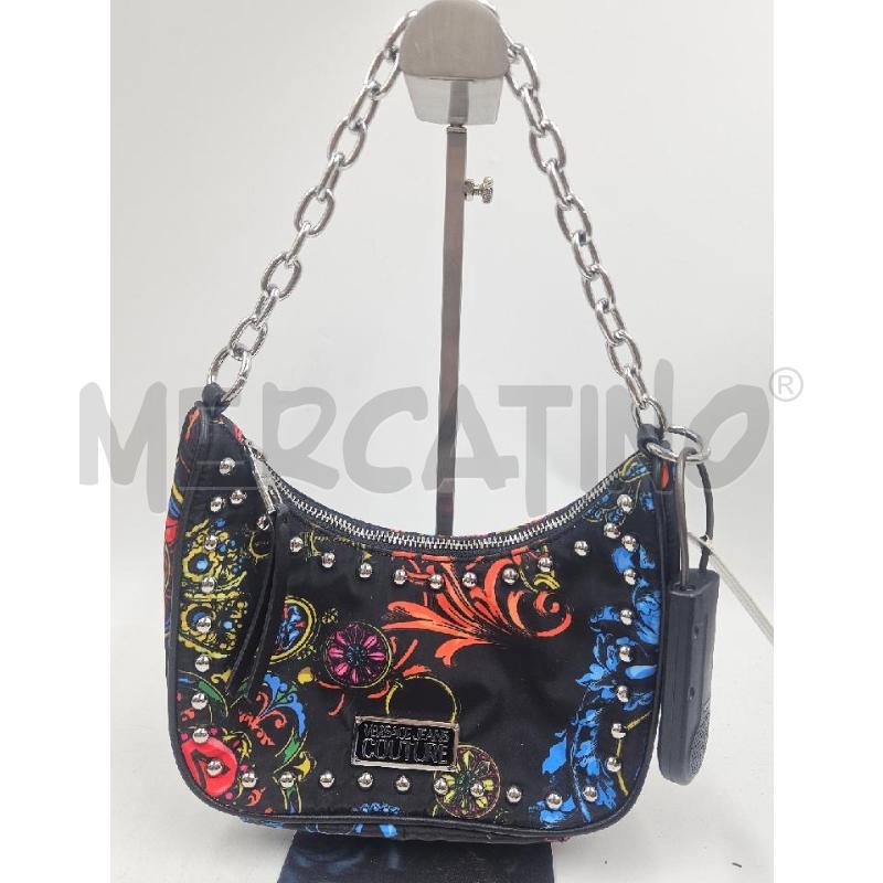 BORSA VERSACE JEANS COUTURE NERA BORCHIE  | Mercatino dell'Usato Verona fiera 1