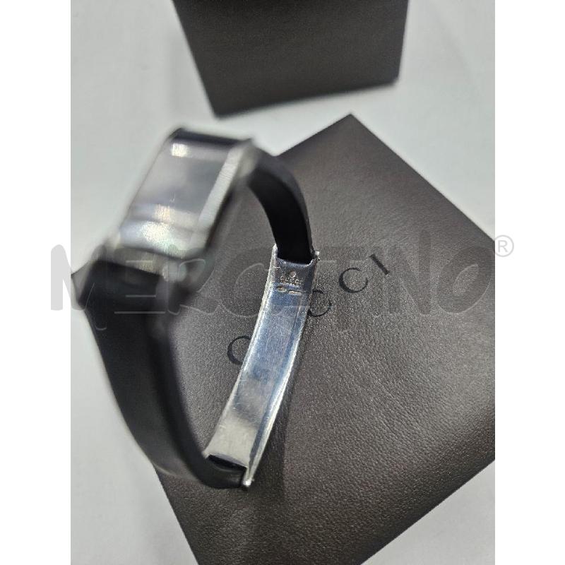 BRACCIALETTO U GUCCI NERO CROMATO MET CROMO  | Mercatino dell'Usato Verona fiera 4