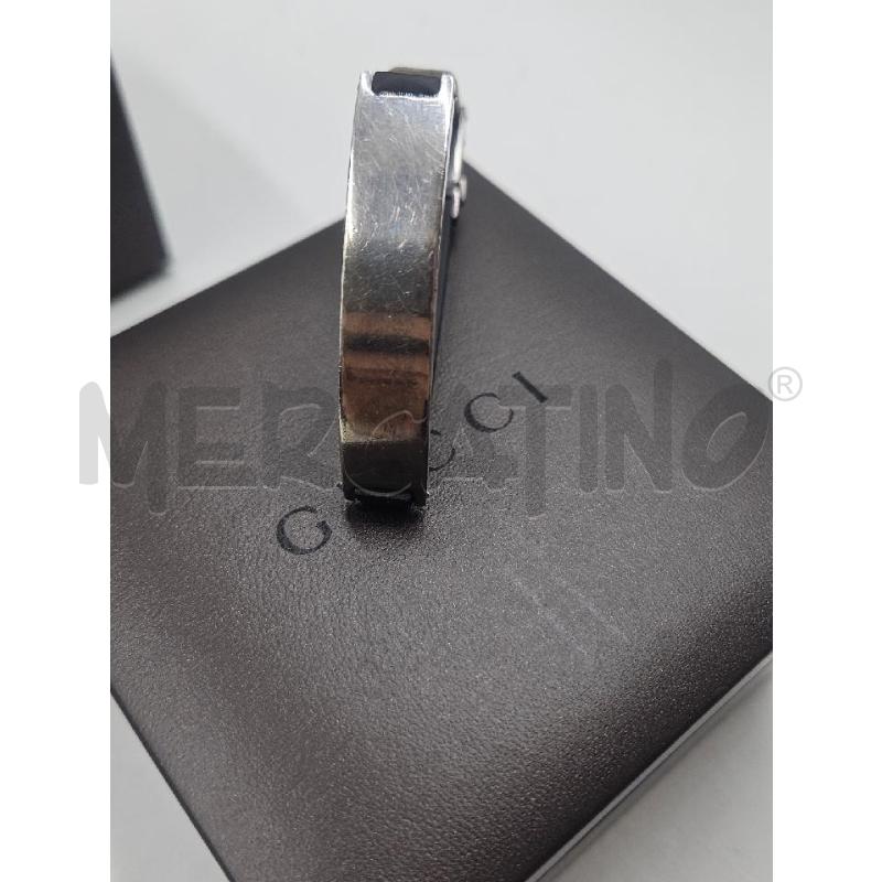 BRACCIALETTO U GUCCI NERO CROMATO MET CROMO  | Mercatino dell'Usato Verona fiera 5