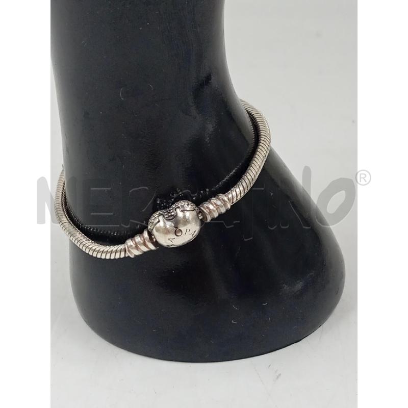 BRACCIALE PANDORA CHIUSURA CUORE STRASS | Mercatino dell'Usato Verona fiera 1