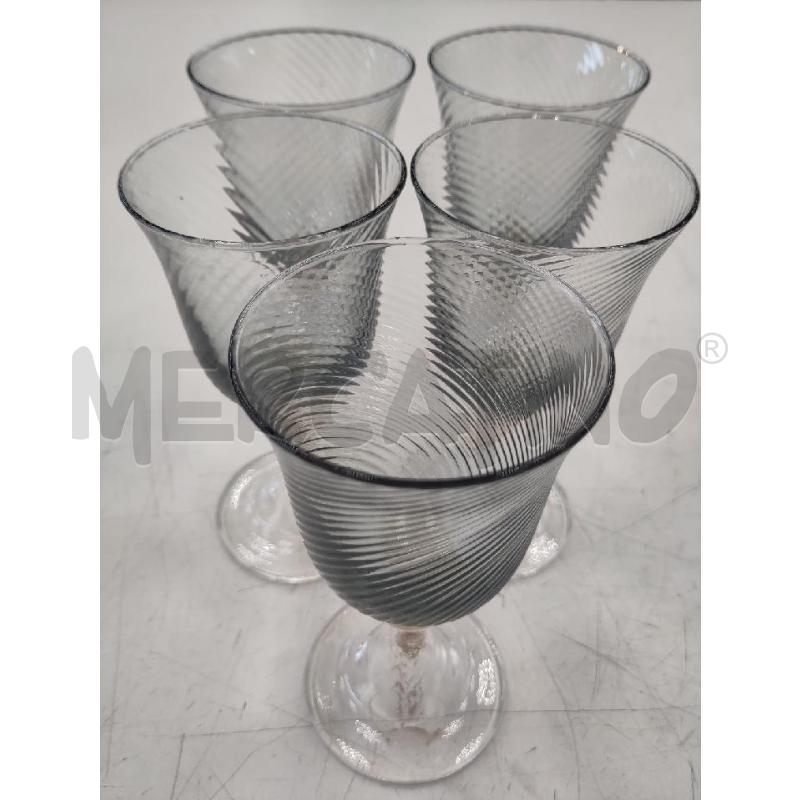 CALICI PZ.5 MURANO FUME DA ACQUA SFERA DORATA | Mercatino dell'Usato Verona fiera 1