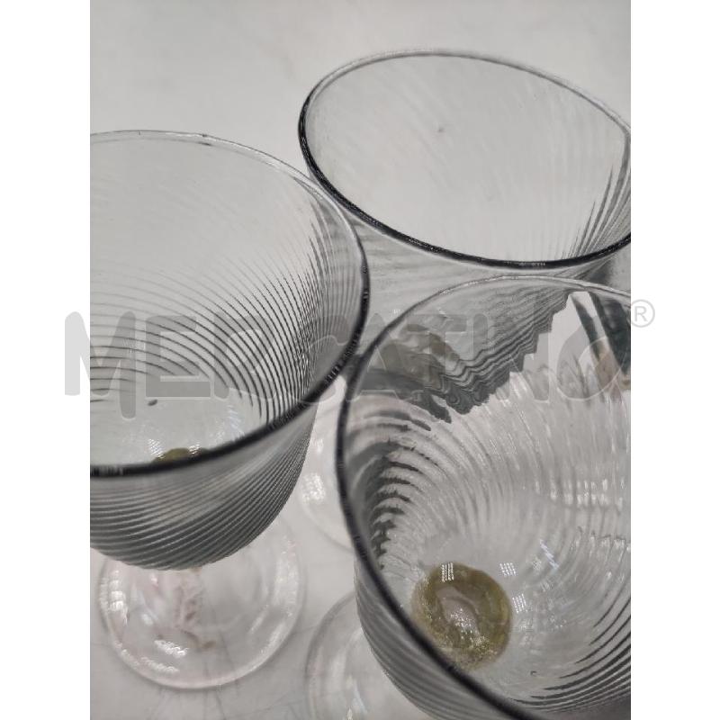 CALICI PZ.5 MURANO FUME DA ACQUA SFERA DORATA | Mercatino dell'Usato Verona fiera 4