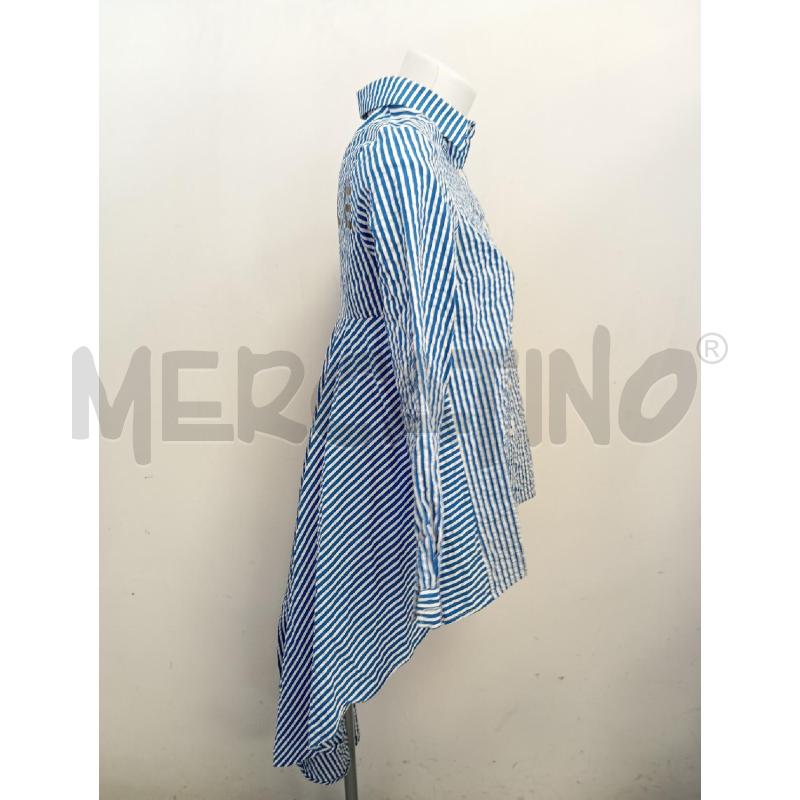 CAMICIA CON CODA D GAELLE RIGHE BIANCO BLU  | Mercatino dell'Usato Verona fiera 2
